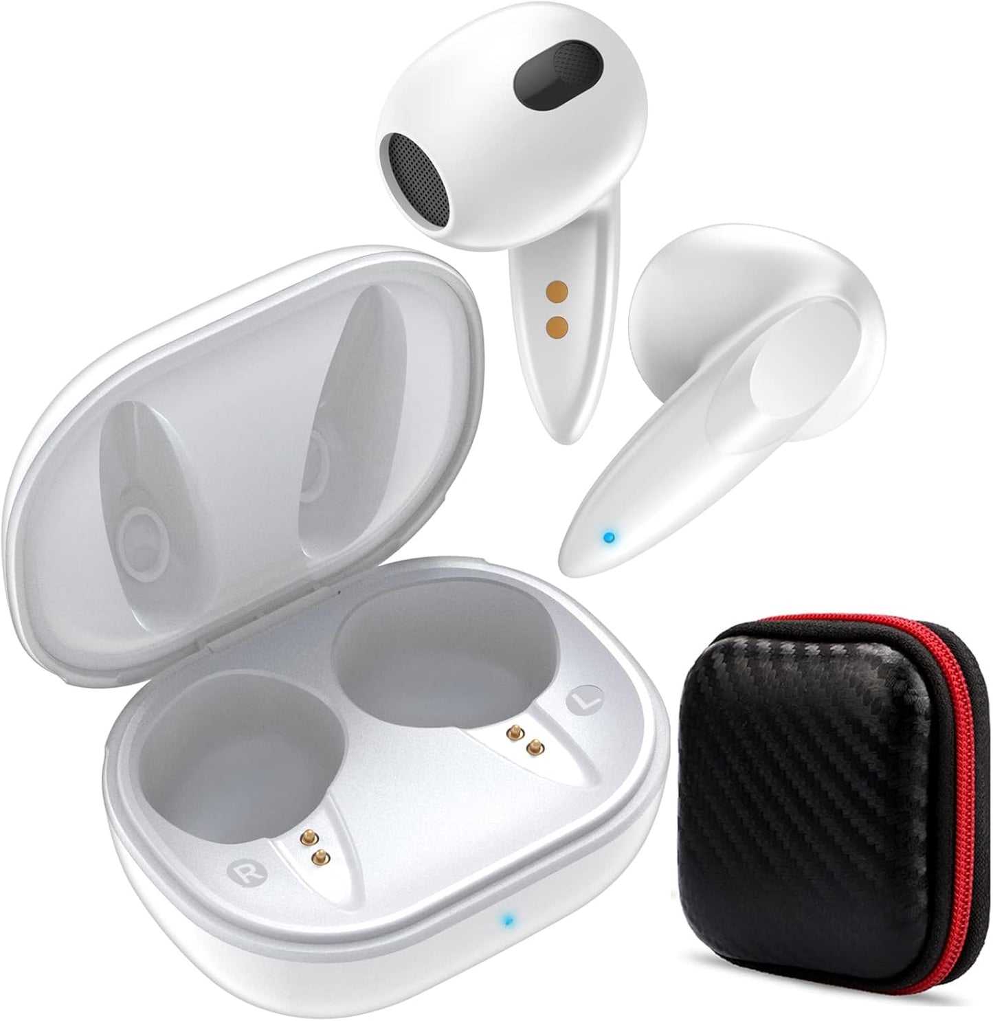 ACAGET Wireless Earbuds: Pocket Size, Noise Cancelling, USB C, for iPhone & Samsung