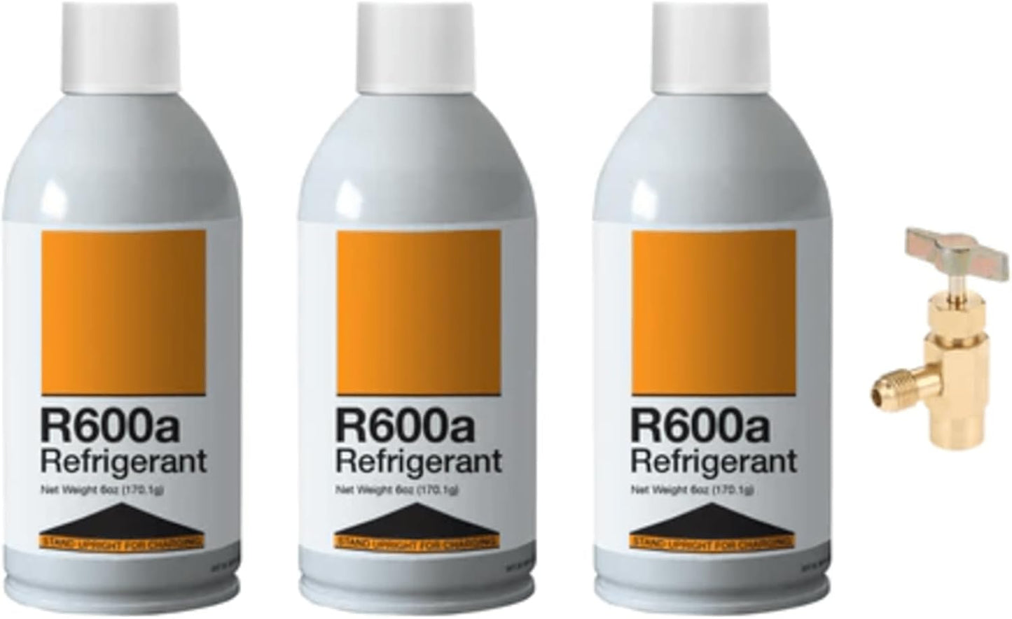 R600a Refrigerant with K28 Can Tap Adapter for HVAC Systems