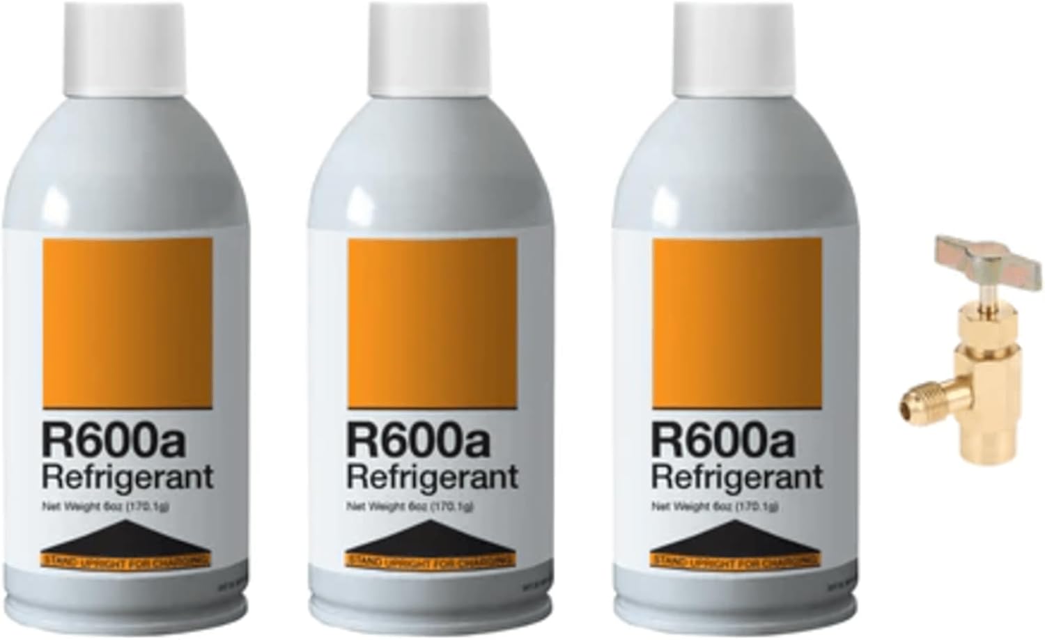 R600a Refrigerant with K28 Can Tap Adapter for HVAC Systems