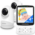 HelloBaby Baby Monitor with 2 Cameras Remote PTZ - Clear 4in IPS View