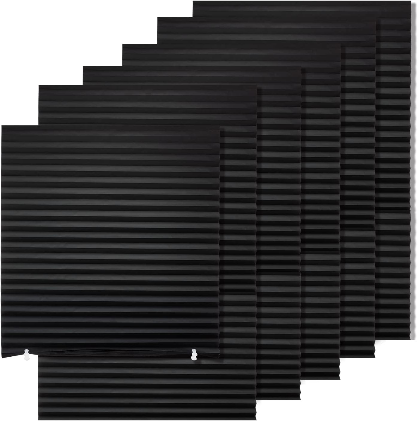 MYshade Temporary Blackout Paper Shades for Windows - 6 Pack