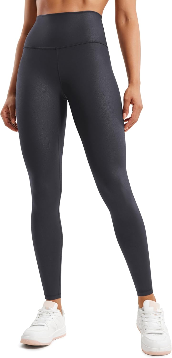 CRZ YOGA Butterluxe Womens Matte Faux Leather Leggings Review