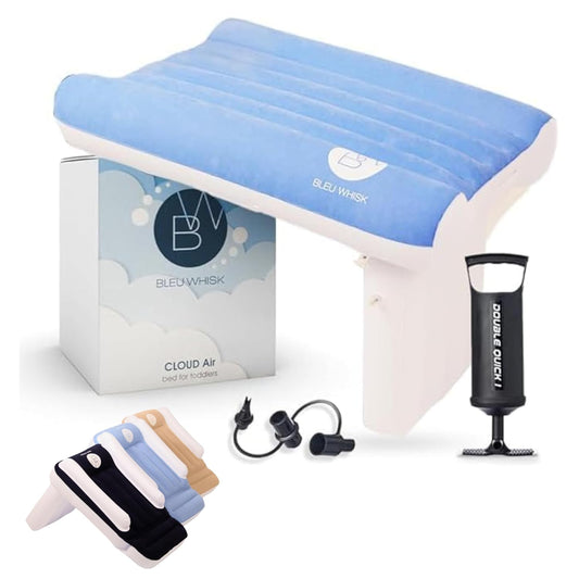 BleuWhisk Inflatable Toddler Travel Bed - Sleep Comfortably on Flights!