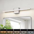 LED Modern Bathroom Light Fixtures 18W Brushed Nickel Vanity Light