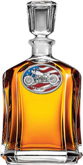 Heritage Pewter Motorcycle Capitol Decanter - 24 oz Pewter Glass