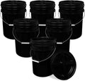 ePackageSupply 5 Gallon Black Bucket with Gamma Seal Lid - Airtight