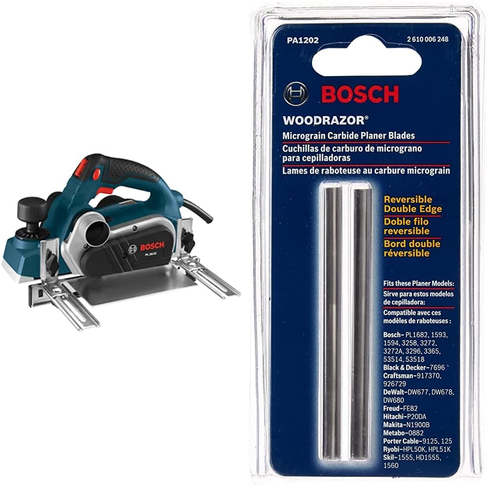 BOSCH 3-1/4 Inch Woodworking Hand Planer with Blades Review