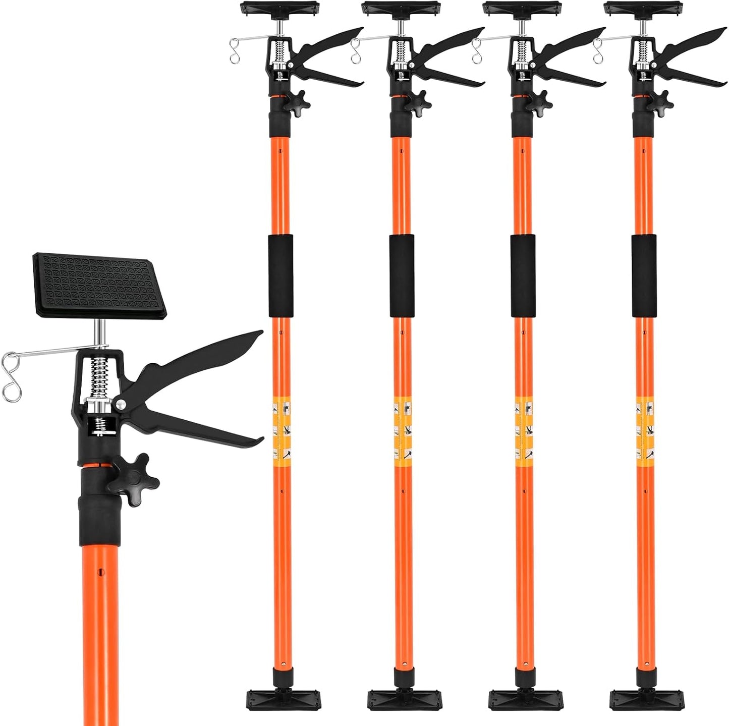 4Pack Adjustable Support Pole for Easy DIY Projects and Installations