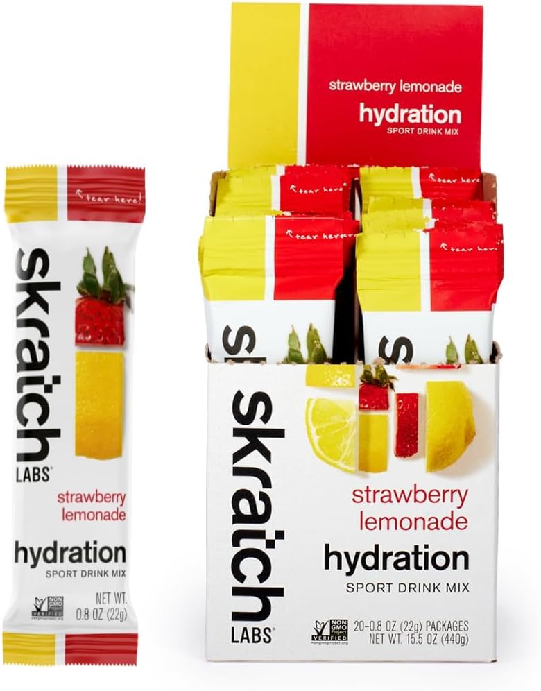 Skratch Labs Hydration Packets for Athletes - Strawberry Lemonade