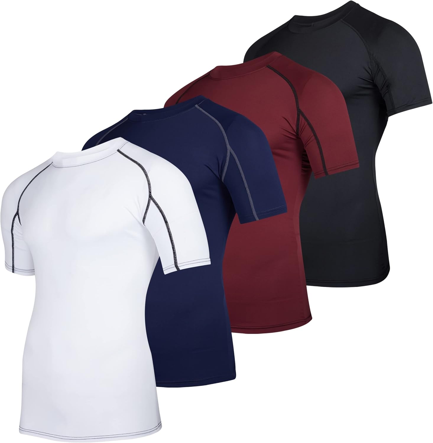 Men's Short Sleeve Compression T-Shirt Base Layer for Athletes