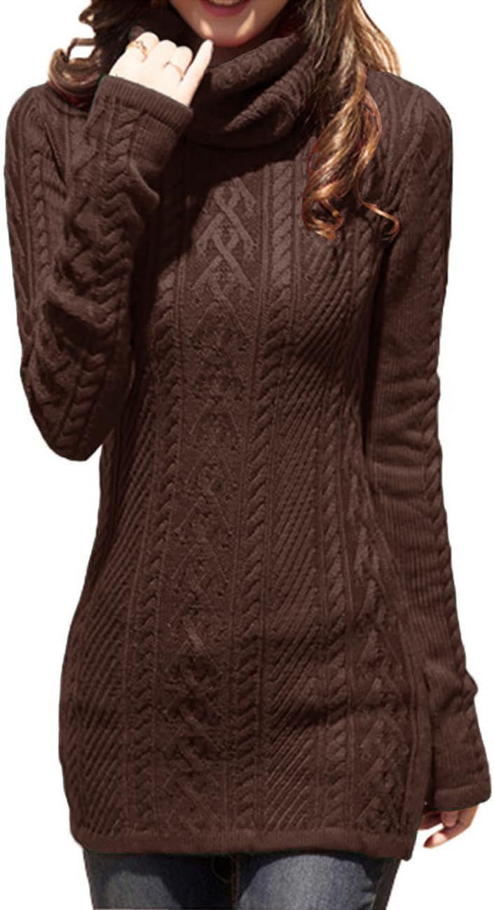 v28 Women Polo Neck Long Slim Fitted Dress for Stylish Comfort