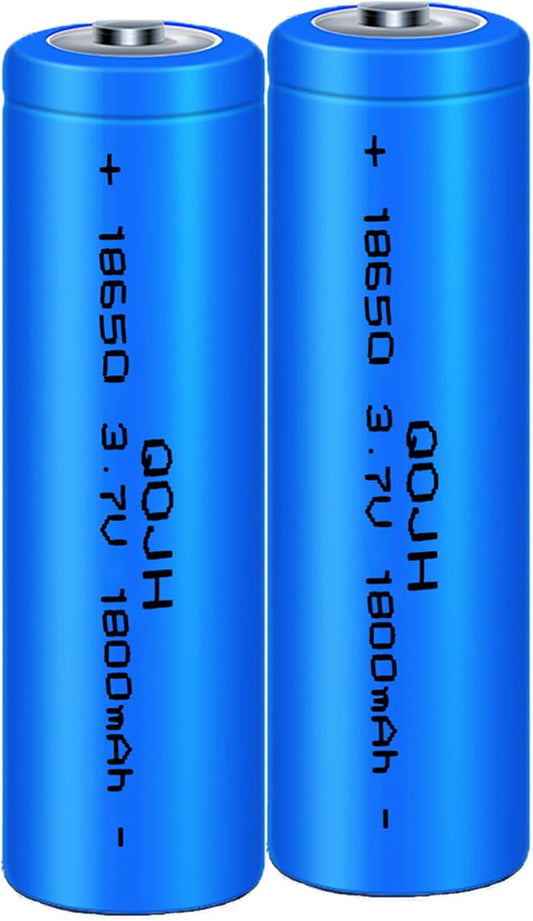 2-Pack 18650 Rechargeable Batteries: Long-lasting Power for Gadgets