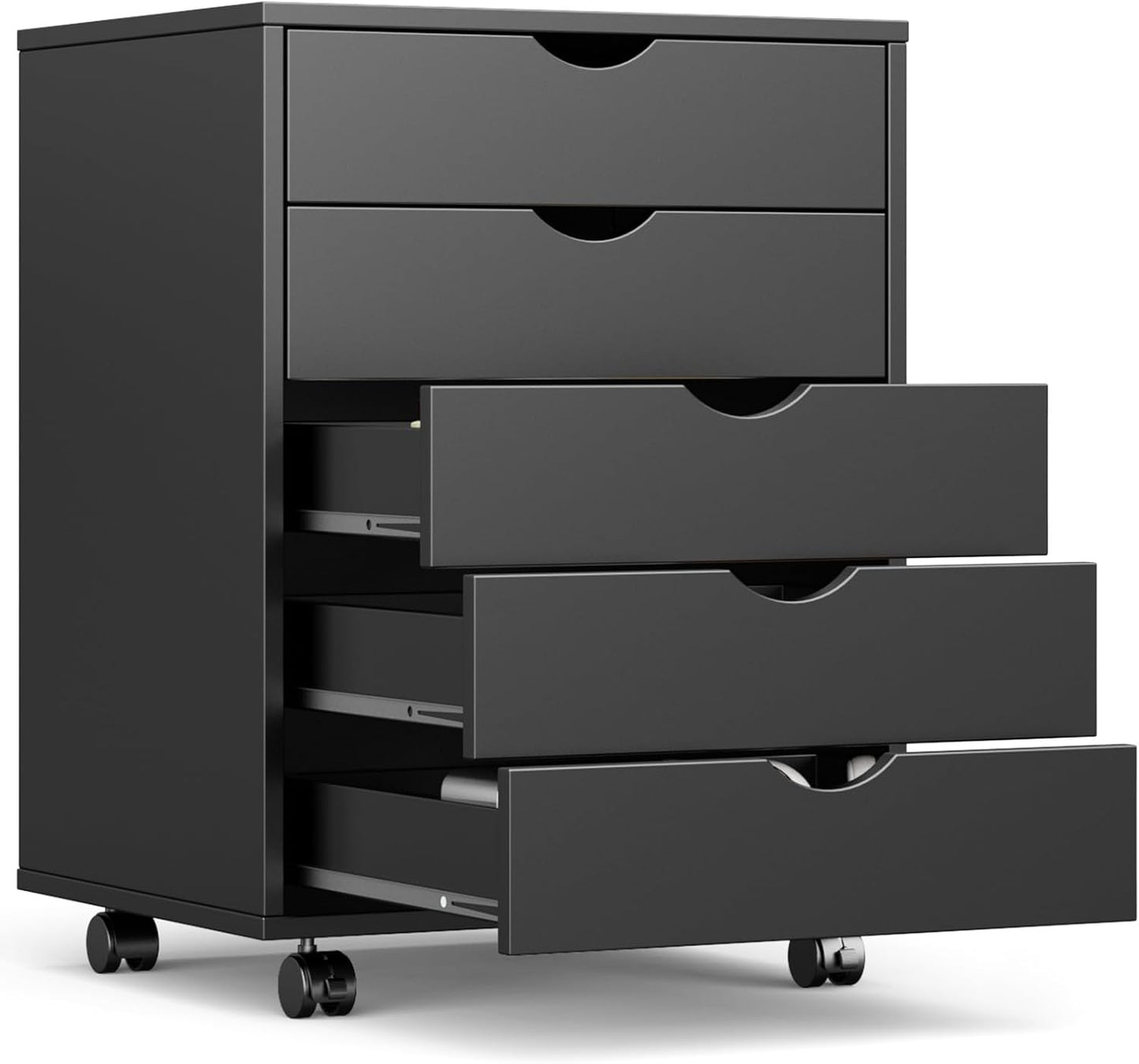 OLIXIS 5 Drawer Mobile File Cabinet for Home Office Storage