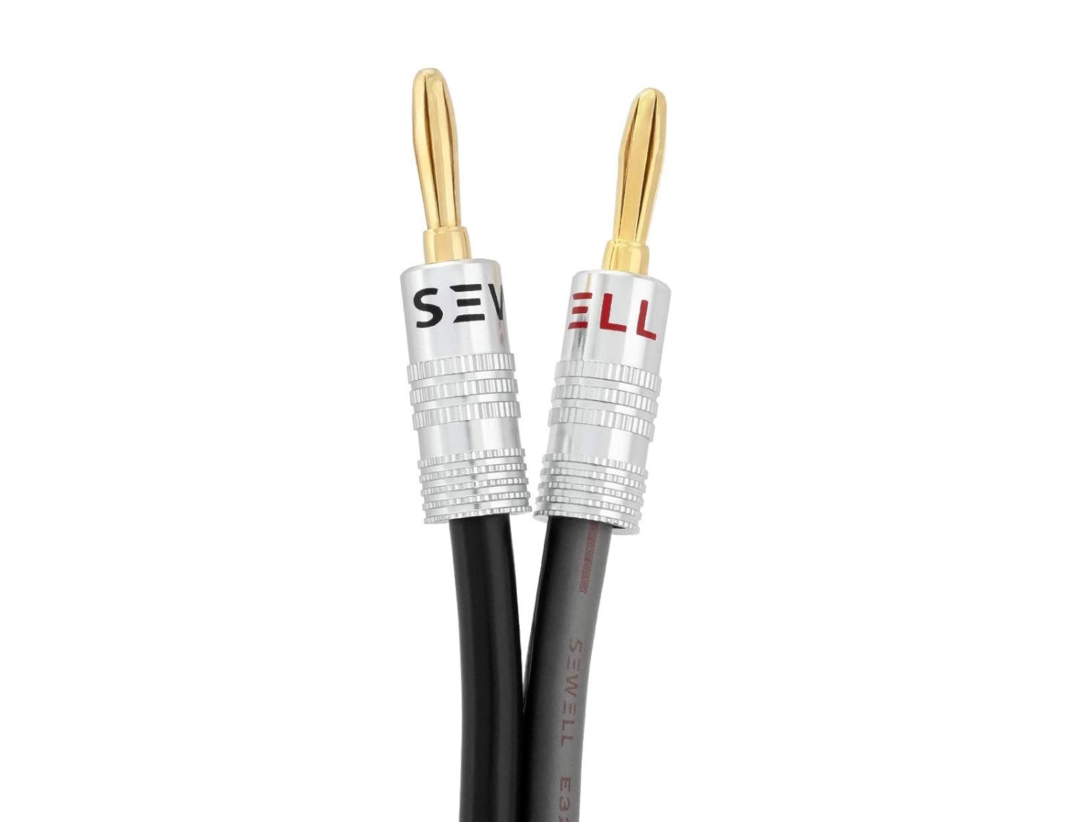 Silverback Speaker Wire 12 AWG with Banana Plugs for Superior Sound