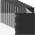 Clear Front Report Covers with 3 Prongs - 48-Pack Clear Presentation