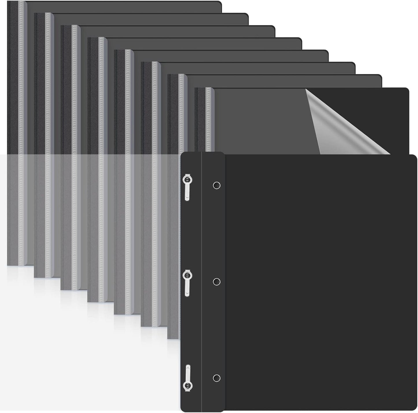 Teling 48 Pcs Clear Front Report Covers for School and Office