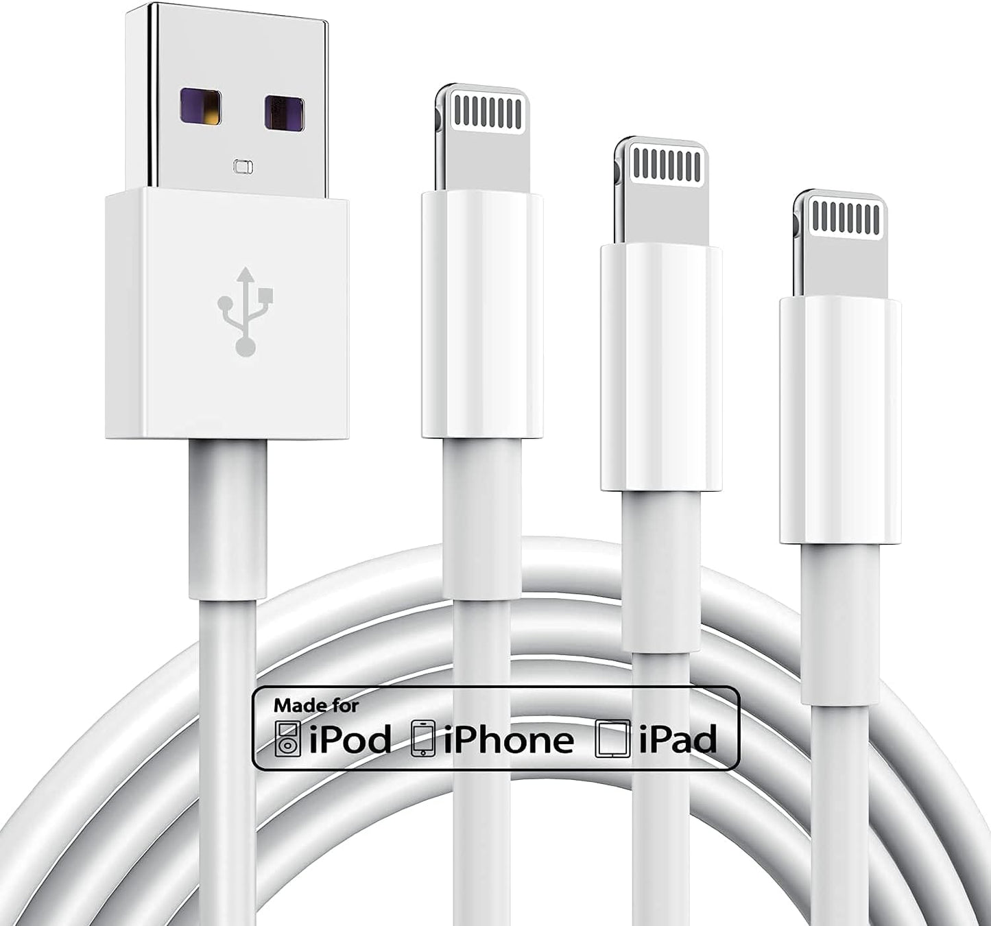 Fast Charge 3-Pack iPhone Lightning Cables by TUMABER