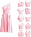 Short Infinity Bridesmaid Dresses Convertible Wrap Midi