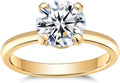 IMOLOVE Solitaire Moissanite Engagement Ring 1CT D VVS1 - Sparkling as