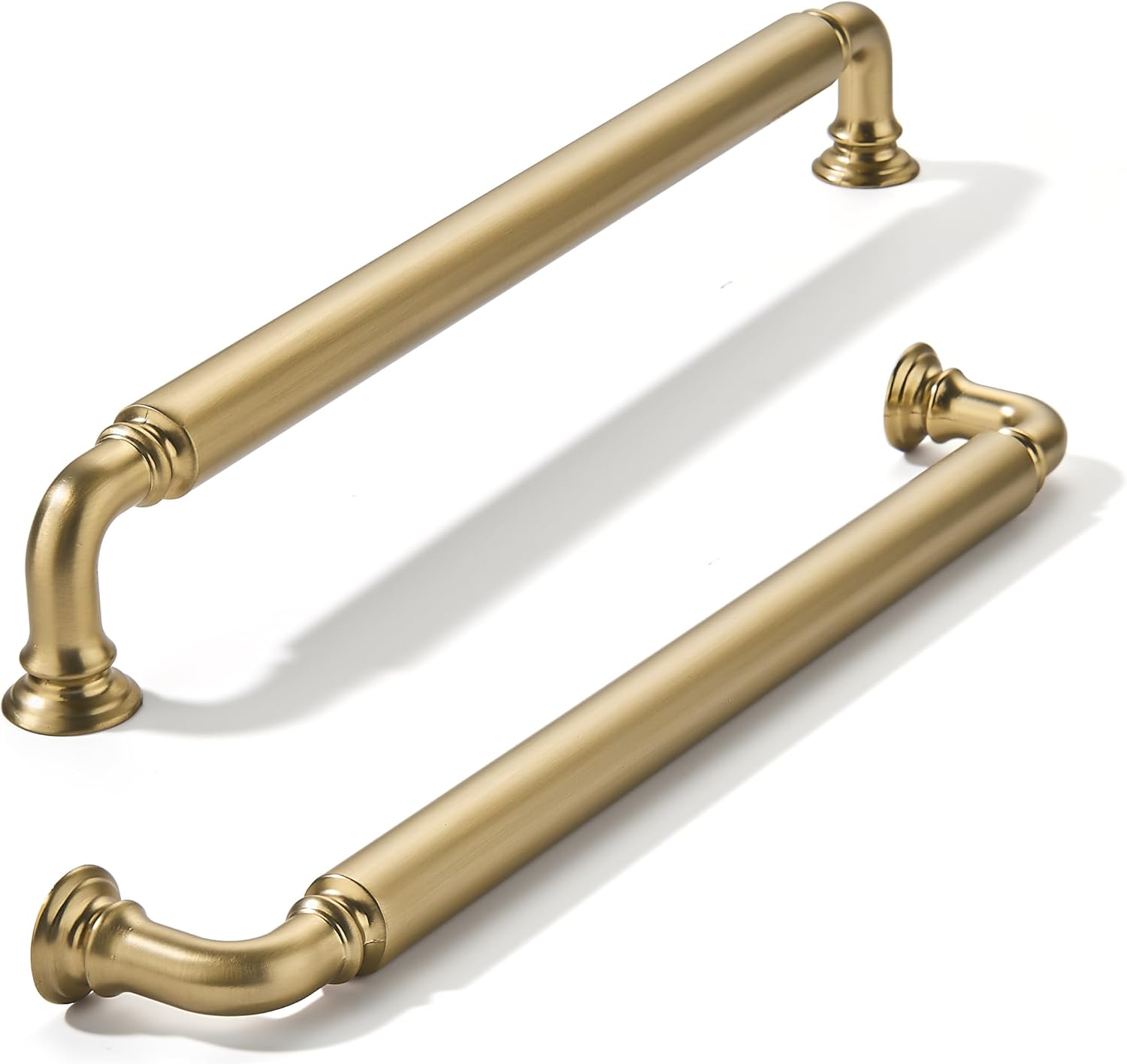 Brushed Brass Heavy-Duty Cabinet Pulls for Kitchen and Bathroom