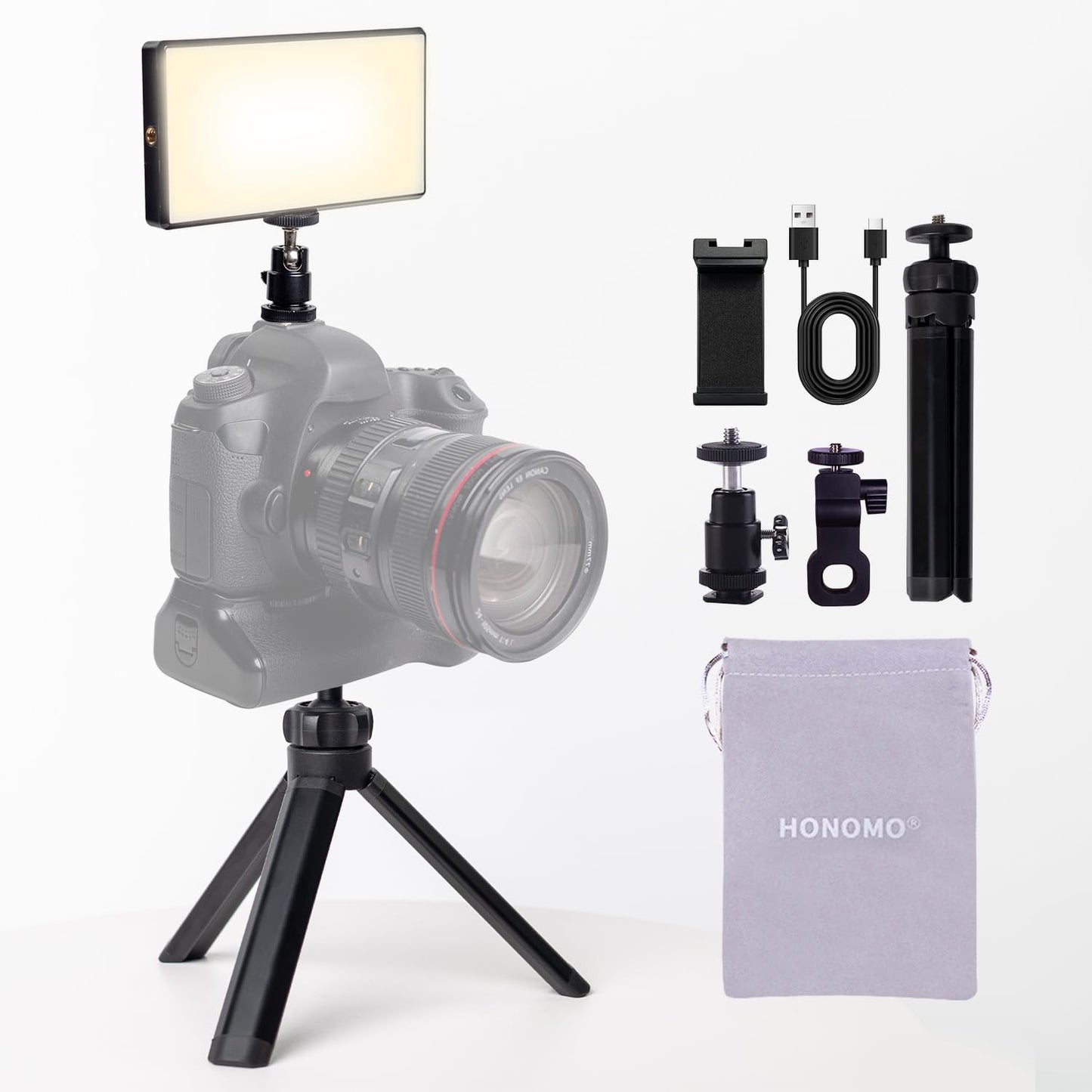 Professional 192 LED Camera Lighting Kit for Streaming Quality