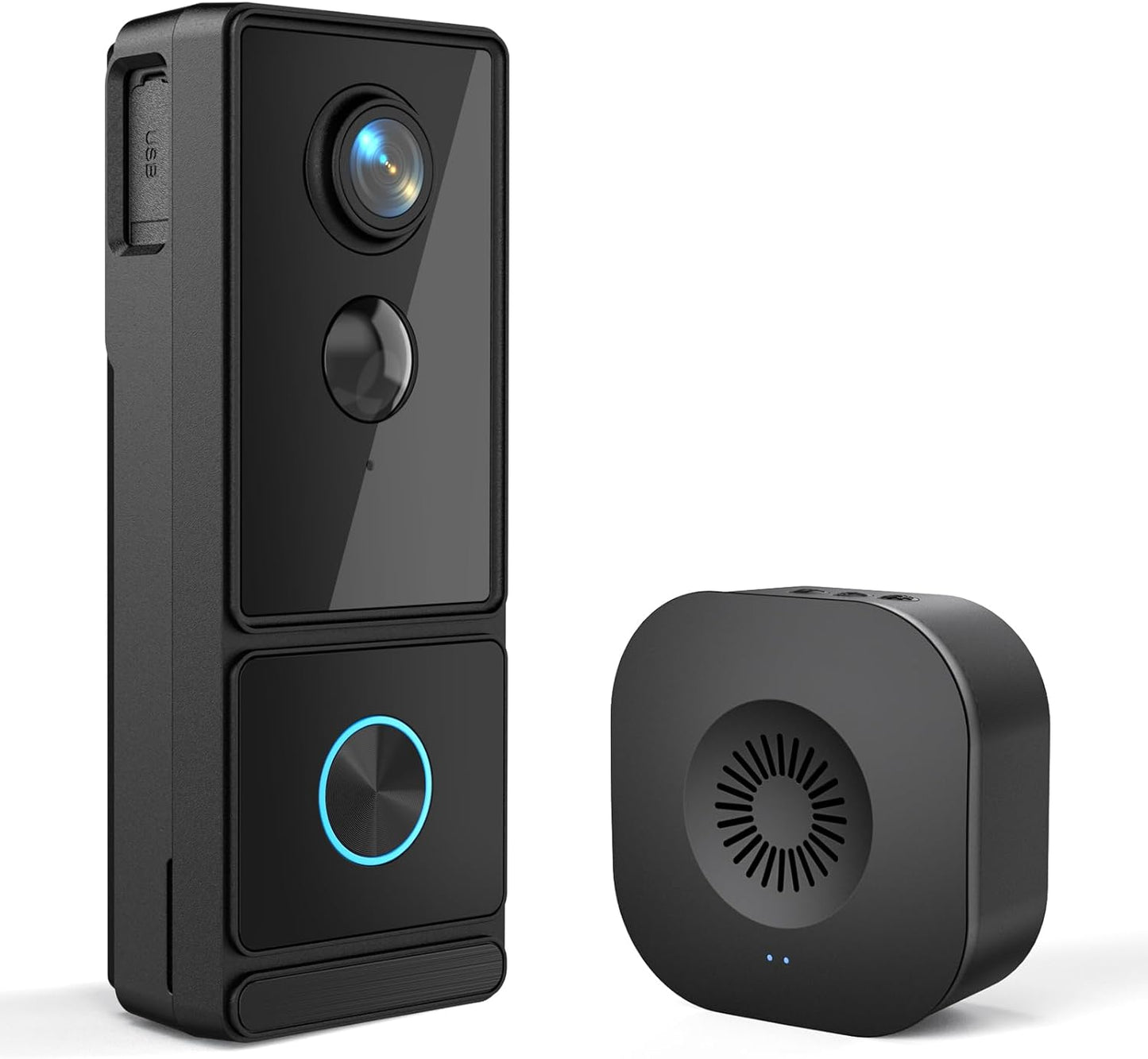 BYRANKE Wireless Doorbell Camera: No Subscription, 2-Way Audio, Alexa Compatible