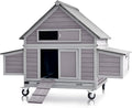 Large Chicken Coop with Wheels - Expandable Outdoor Chicken House