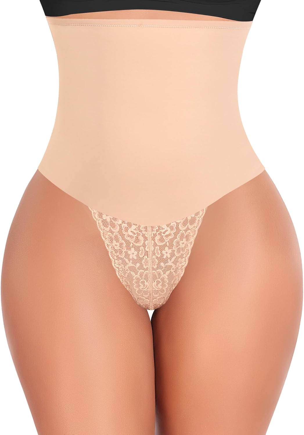Tummy Control Thong Shapewear for Women by Werena - Lace Design