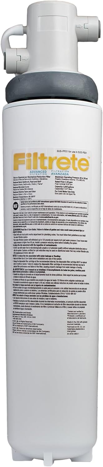 Filtrete 3US-PS01 Advanced Under Sink Water Filtration System