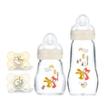 MAM Feel Good Glass Baby Bottle and Pacifier Bundle - Glass Feeding