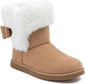 Juicy Couture Women's Slip On Winter Snow Boots - Warm Fur-Lined Ankle