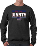 New York Giants Team Fan Apparel Charcoal Crewneck Sweatshirt