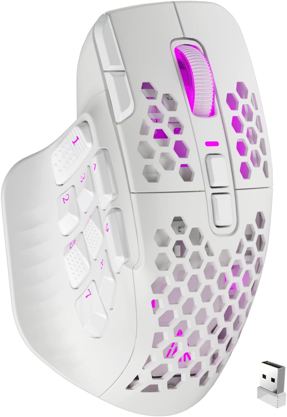 Ultimate Gaming Power: SOLAKAKA Wireless MMO Mouse
