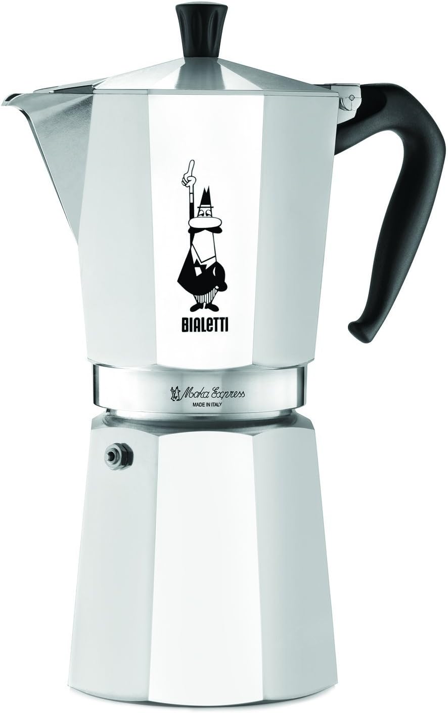 Bialetti Moka Express Stovetop Espresso Maker for Real Italian Coffee