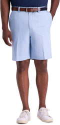 Haggar Cool 18 Pro Men's 9.5 in Inseam Stretch Golf Shorts