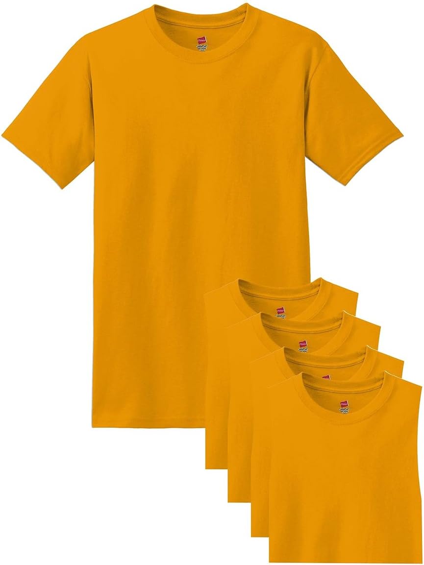 Hanes Mens Tall 100% Cotton Crew Neck Undershirts for Comfort