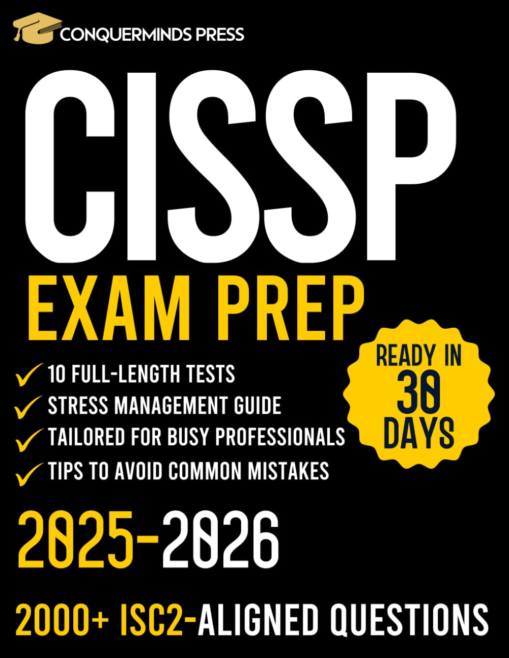 CISSP Exam Prep Guide with 10 Full-Length Tests & 2000+ Questions