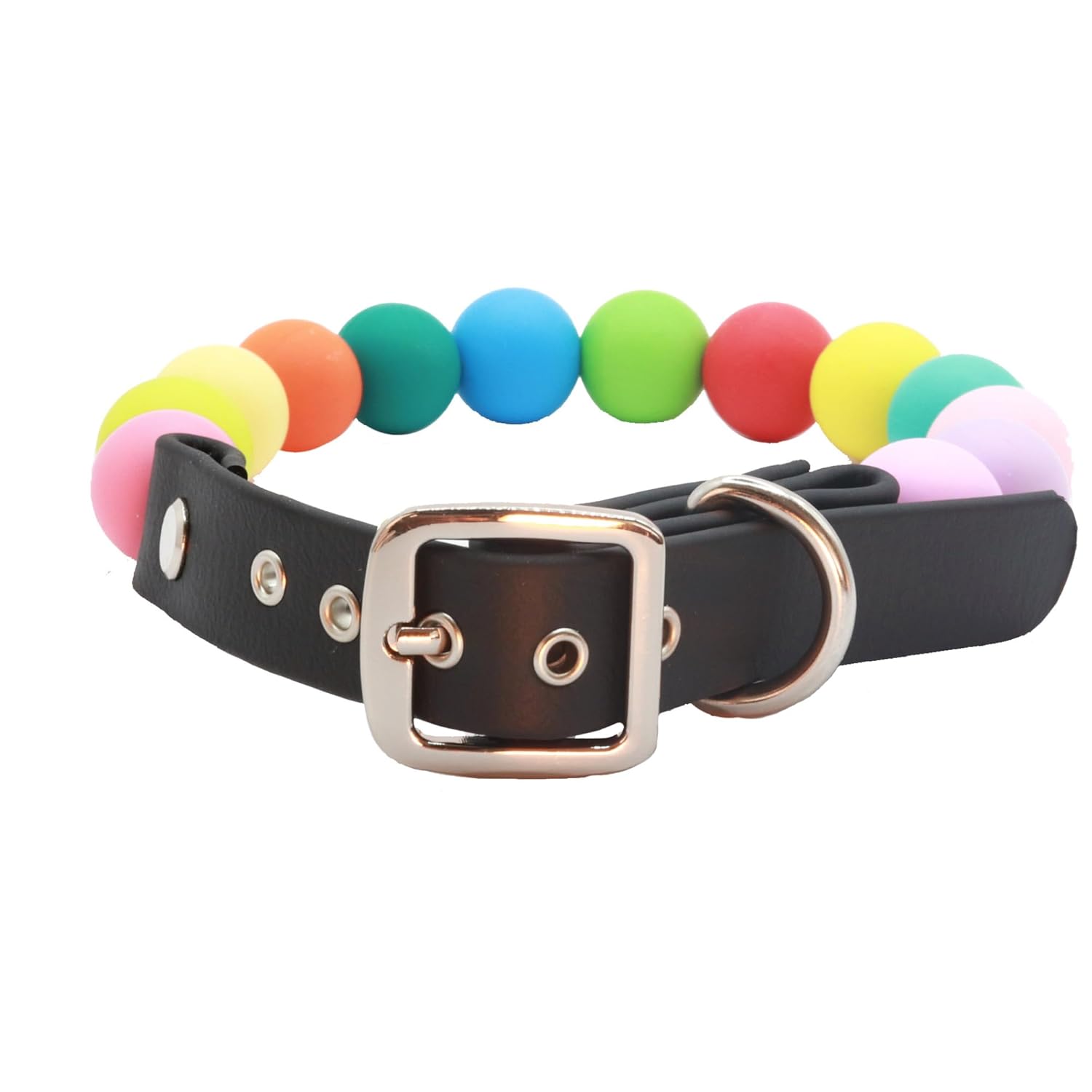 Adjustable Pet Collar for Dogs and Cats - Handmade Beaded Design