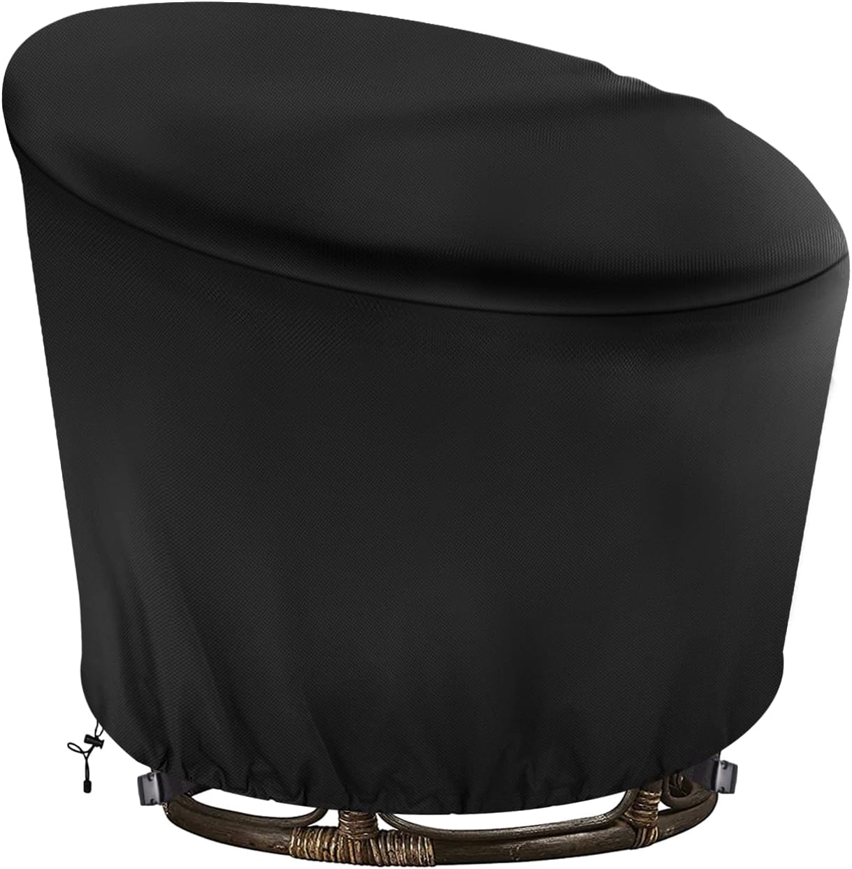 Papasan Chair Cover Waterproof for 52in Outdoor Chairs Black