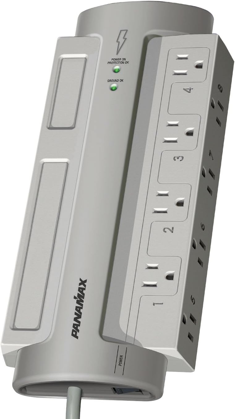 Panamax PM8-EX 8 AC Outlet Surge Protectors with Noise Filtration