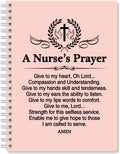 A Nurse's Prayer Pink Hardcover Spiral Notebook - Funny Nurse Journal