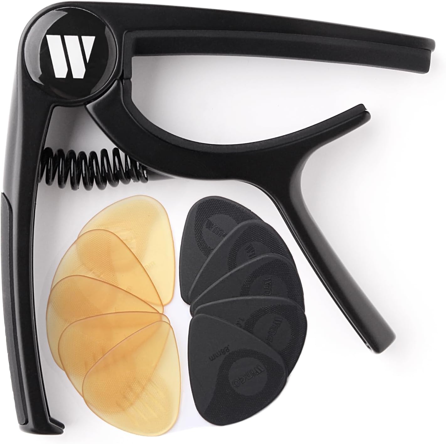 WINGO Guitar Capo - 10 Non-slip Picks Included!