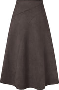 Kate Kasin Women's Suede Skirts for Fall and Winter Style