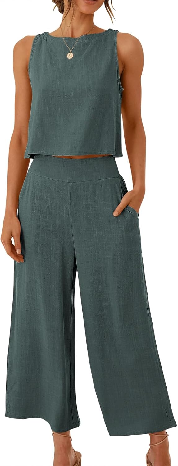 Stylish Women's Summer 2 Piece Outfits for Beach Travel Fun