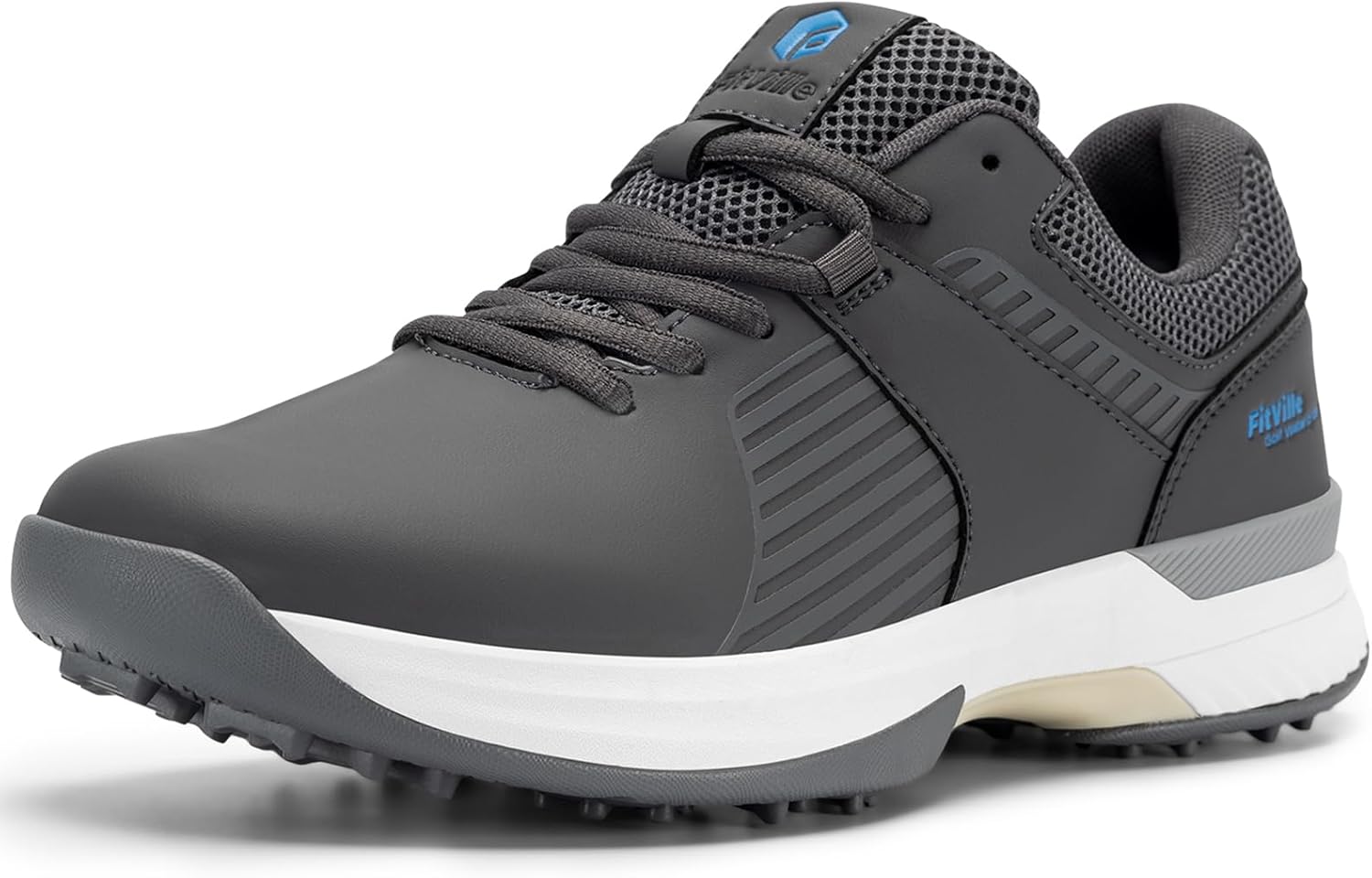 FitVille Extra Wide Men's Golf Shoes for Comfort and Support