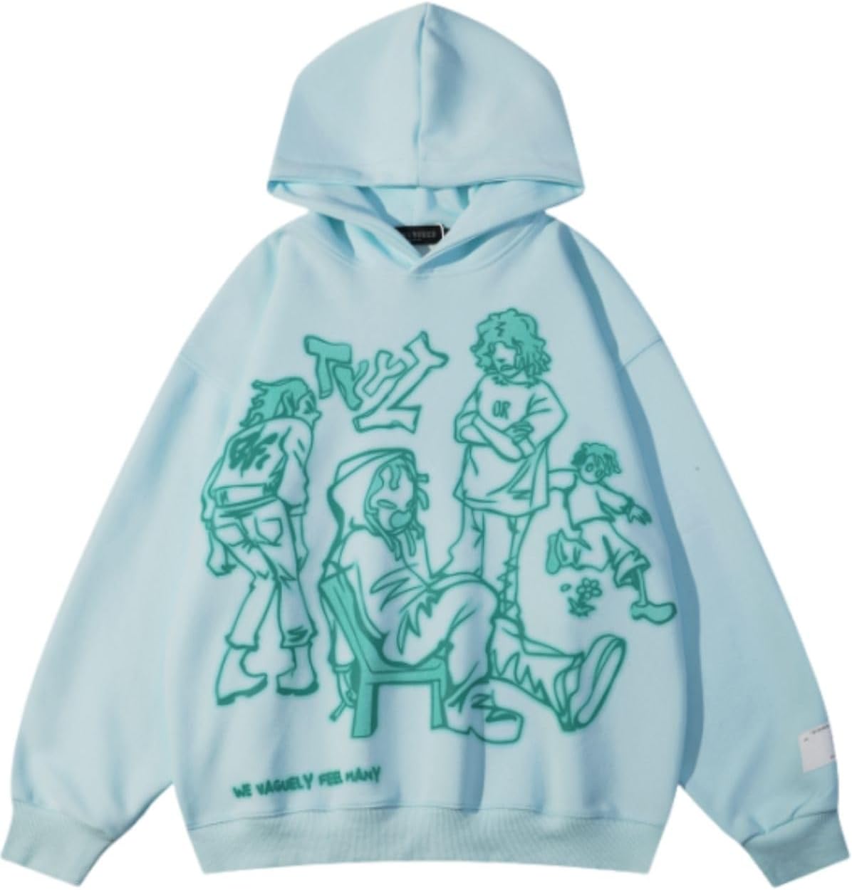 Aelfric Eden Mens Graphic Oversized Hoodie for Streetwear Style