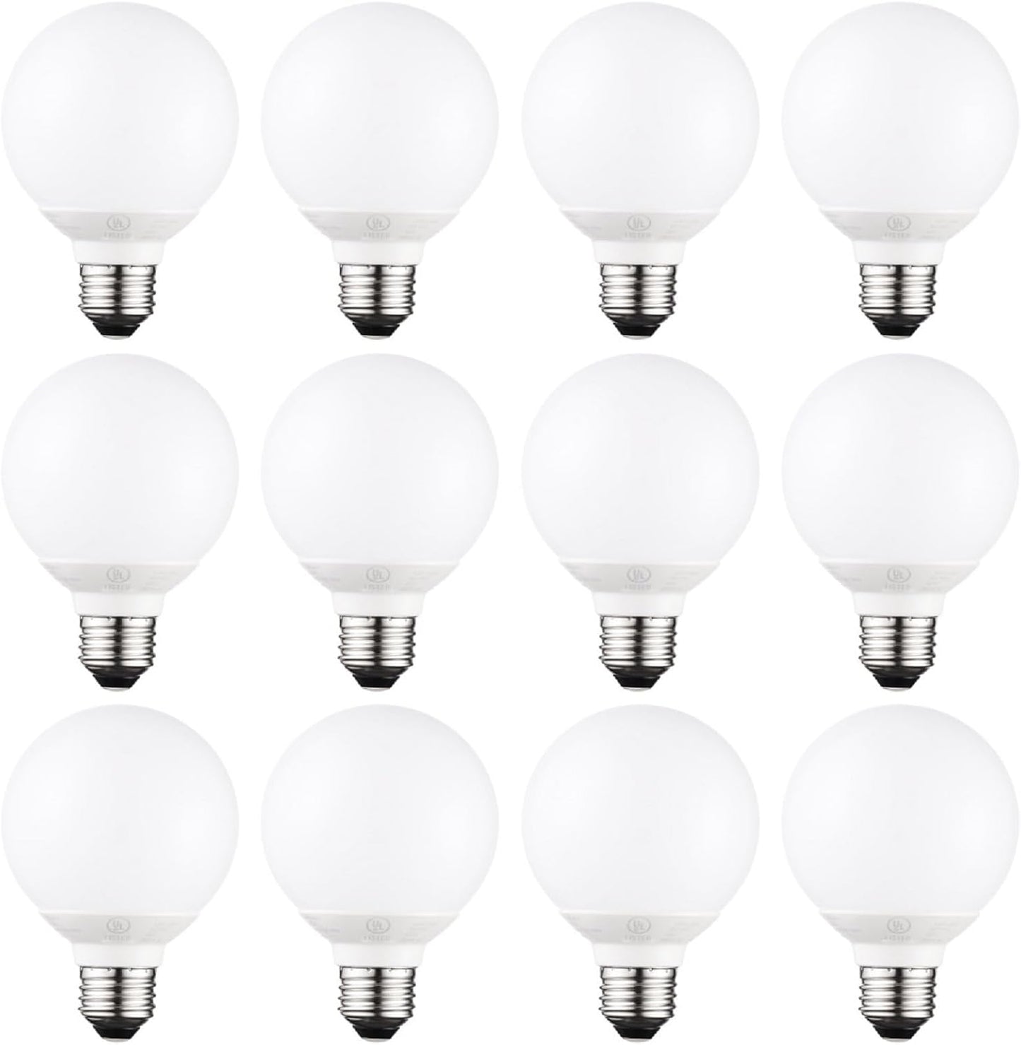 G25 LED Globe Bulb 12-Pack for Dimmable Vanity Lighting