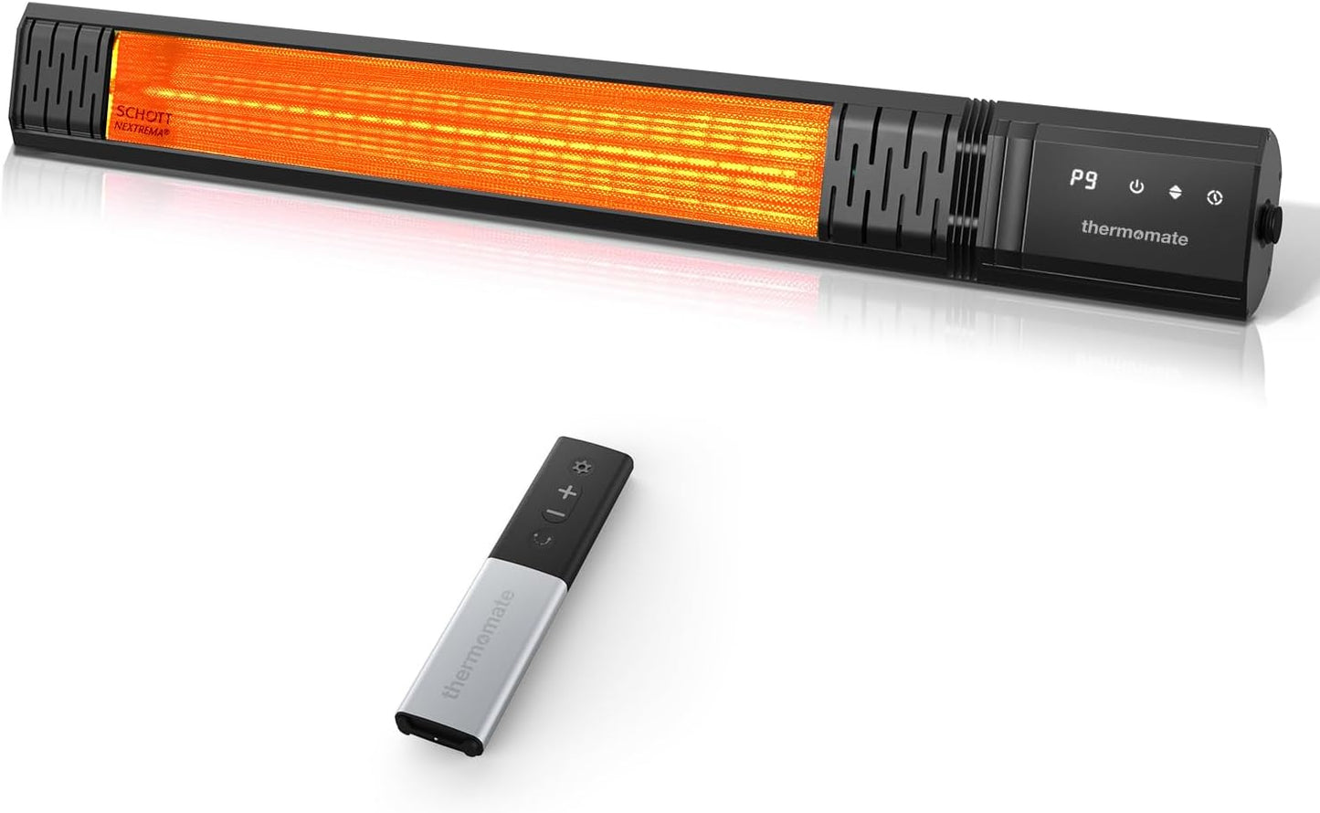 Efficient 1500W Electric Infrared Heater by thermomate - 9 Heat Levels!
