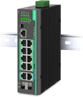 Industrial 12 Port L2+ Cloud Managed PoE Switch - Reliable Solar Ready