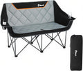 EMERIT Oversized Camping Chair Loveseat with 650LB Capacity - Heavy